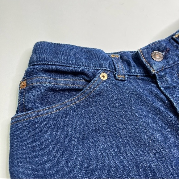 VINTAGE Levi’s High Waist Floral Pocket Orange Tab Raw Hem Booty Short Shorts - Picture 4 of 12